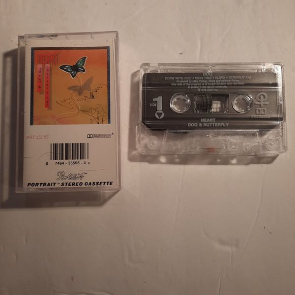 2 Vintage Heart Cassettes - "Dreamboat Annie" and "Dog & Butterfly" - Picture 5 of 7